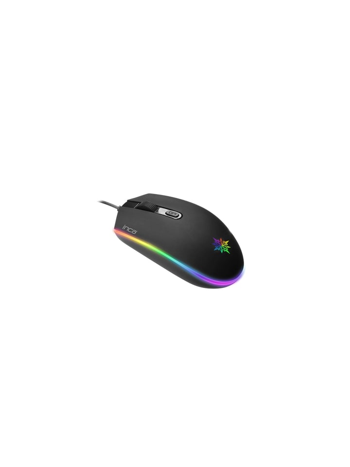 Inca Inca IMG-GT13 PRO Optisch Gaming Maus Mouse 1200 DPI RGB-Logo-Effekt in Schwarz günstig kaufen onesize