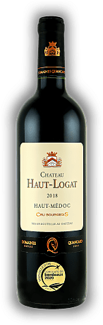 Chateau Haut-Logat, Medoc und Haut - Medoc, Merlot - Cabernet Sauvignon - Cabernet Franc, Cru Bourgeois AC, 2018, Bordeaux rouge  Chateau Haut-Logat, Medoc und Haut - Medoc, Merlot - Cabernet Sauvignon - Cabernet Franc, Cru Bourgeois AC, 2018, Bordea