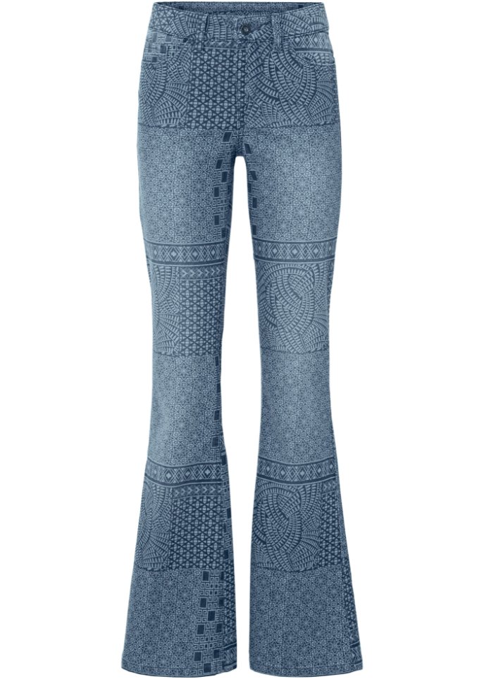 Schlagjeans mit Mustermix