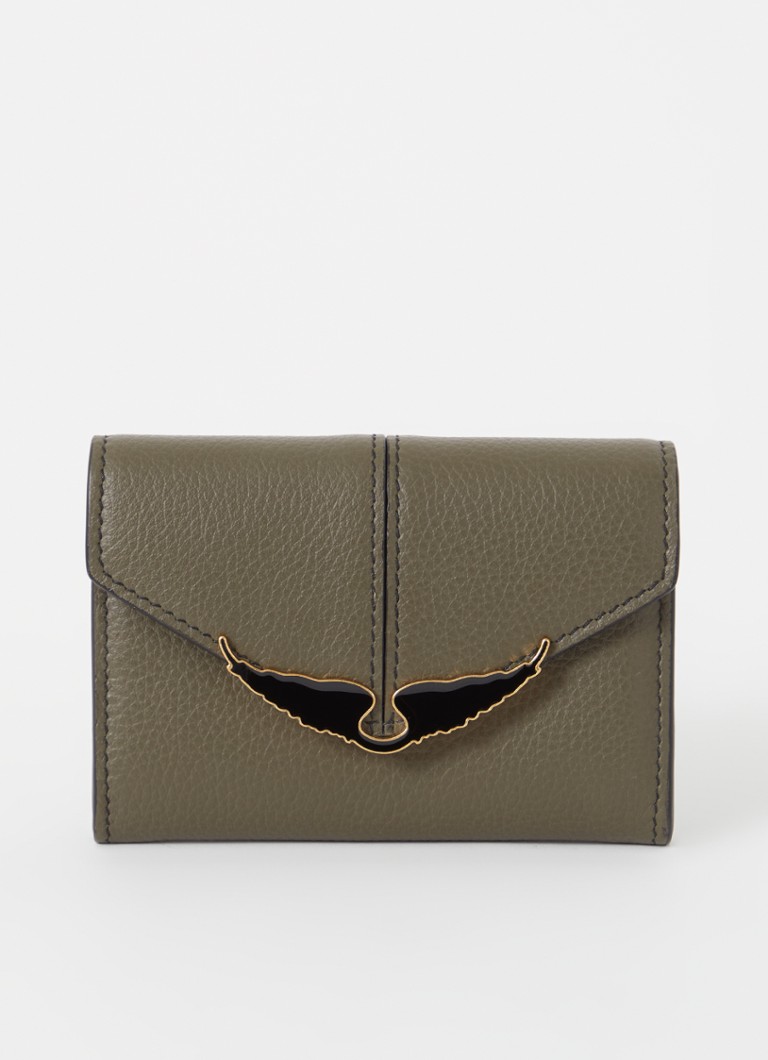 Portofel Zadig&Voltaire Mini Borderline din piele cu logo