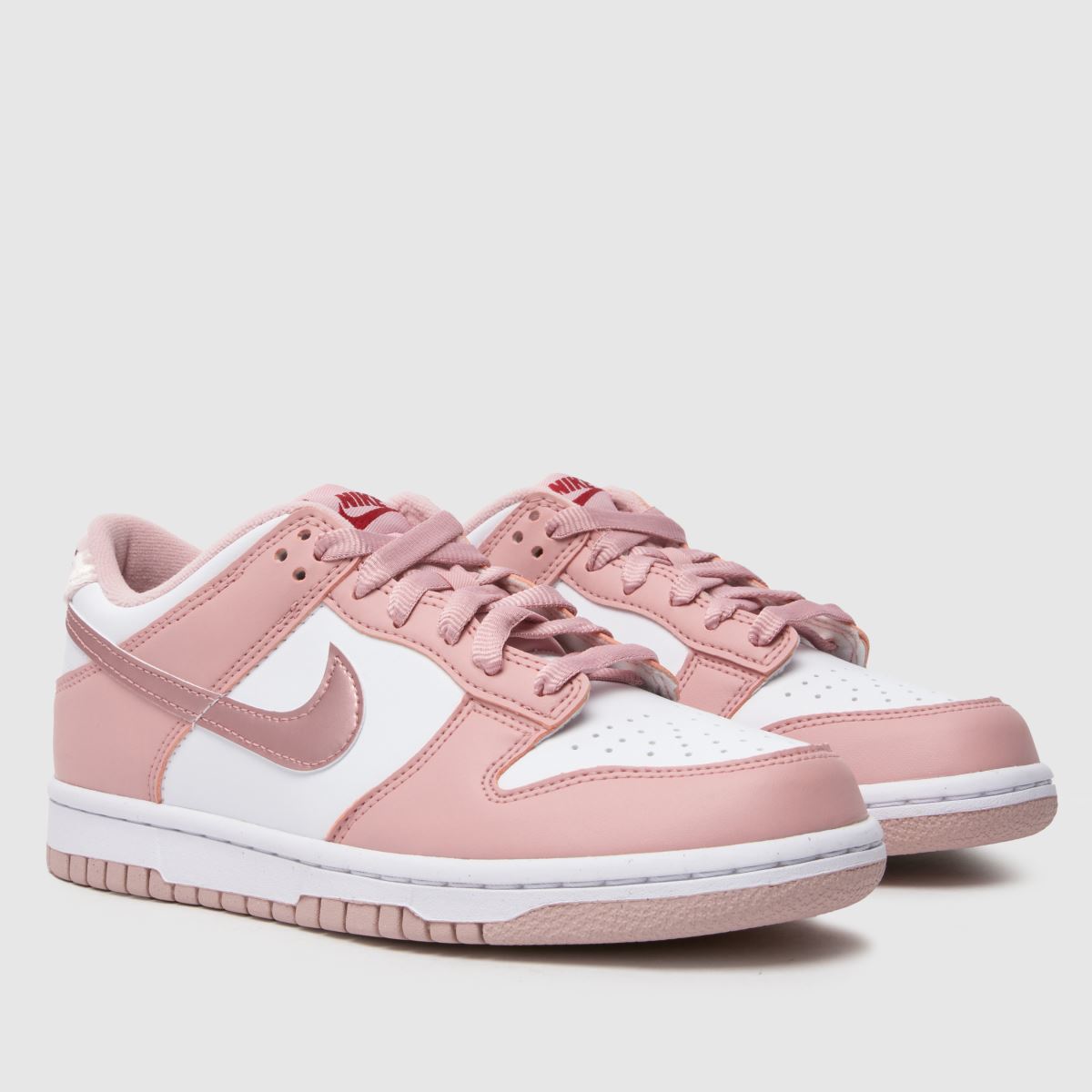 Nike Dunk Low flickor ungdomsskor i blekrosa