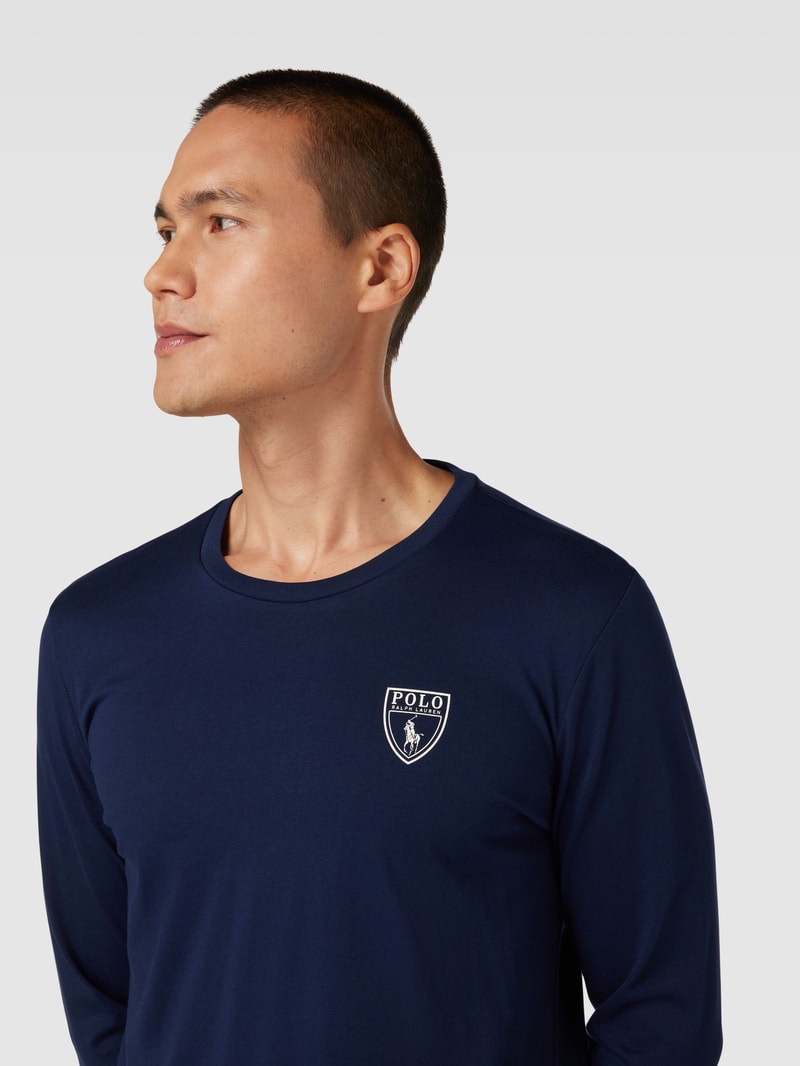 Sweatanzug mit Label-Details in marineblau