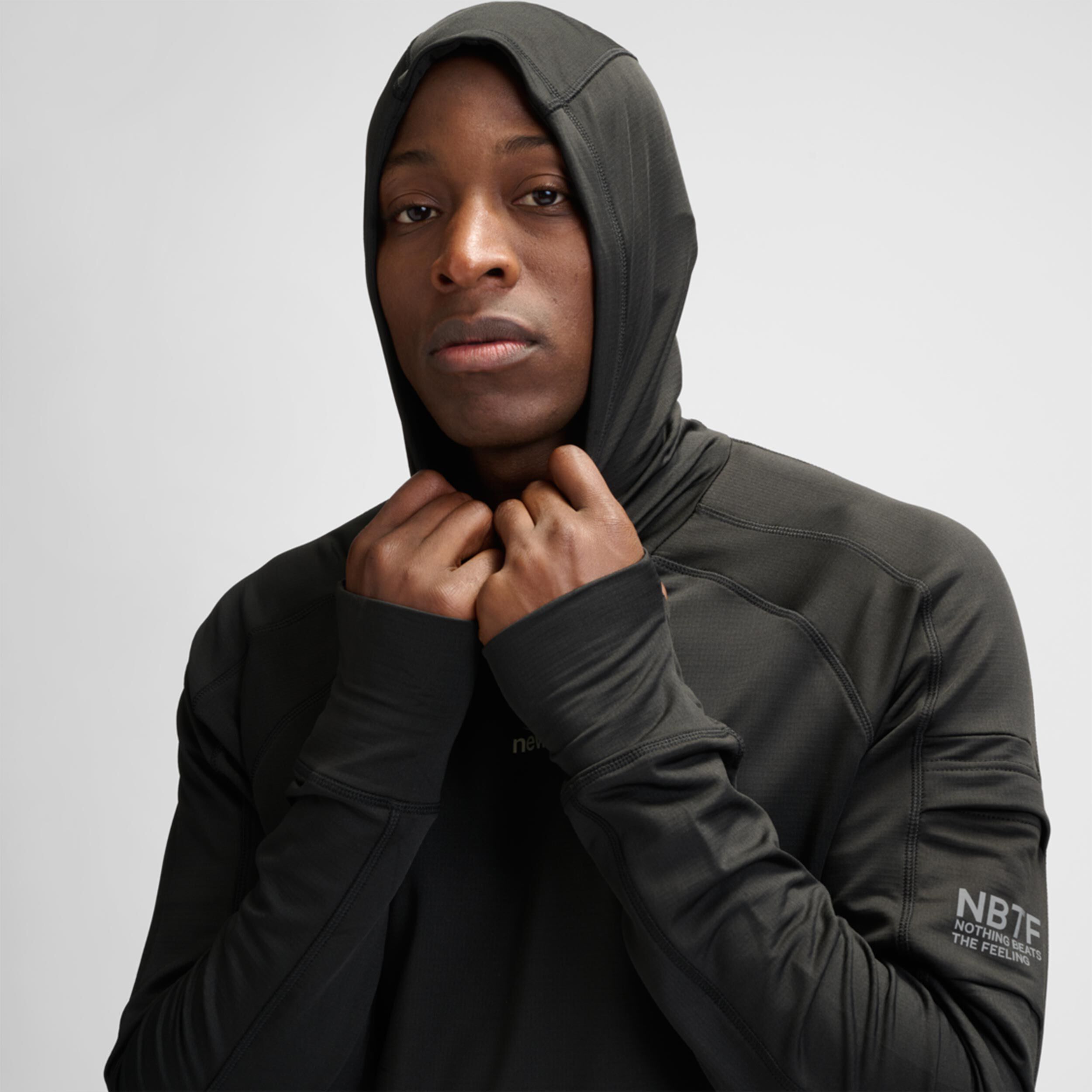 Rapid Hood Midlayer Lauftop Herren - Schwarz