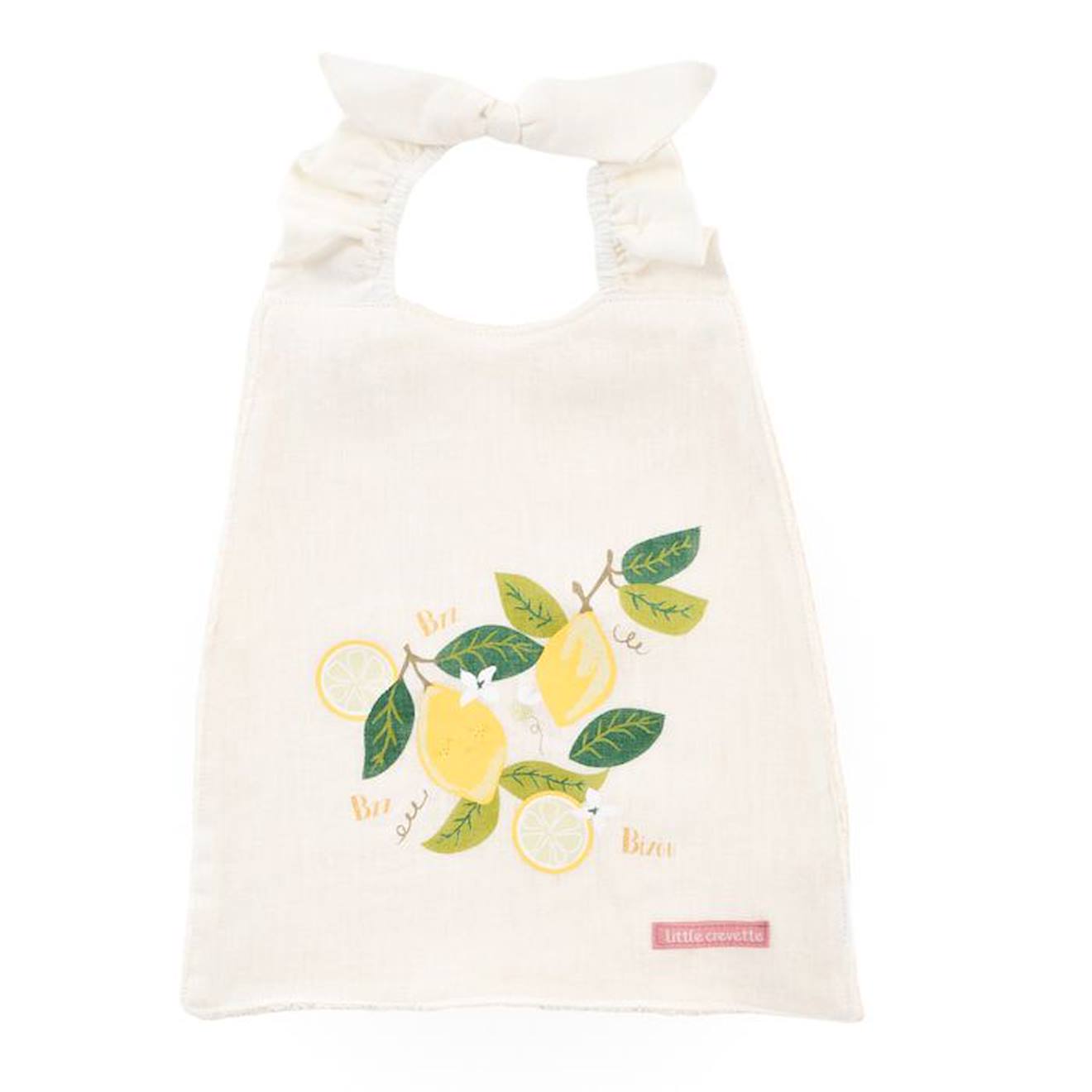 Coffret cadeau bavoir élastiqué Dînette beige
