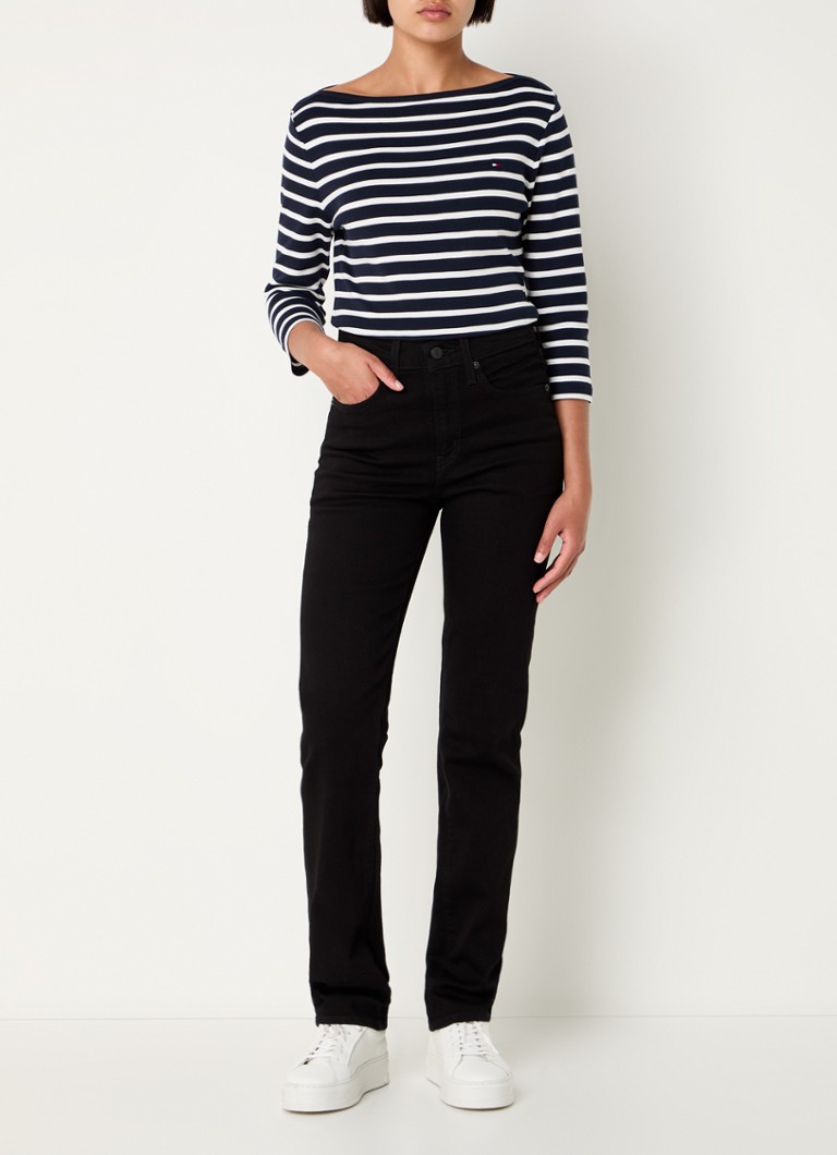 Blugi Levi's 724 cu talie înaltă, slim fit, culoare spălată