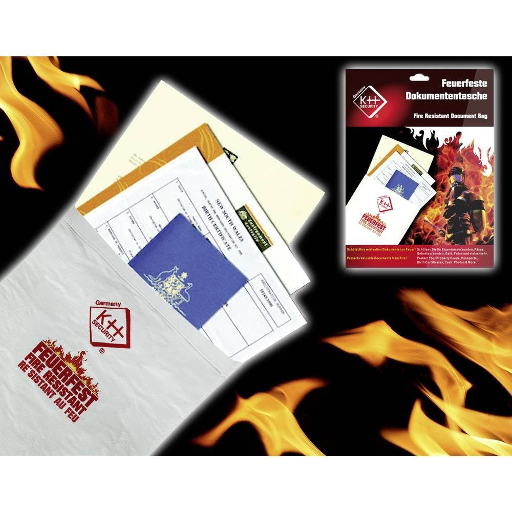 KH Security Tresor Feuerfeste Dokumententasche