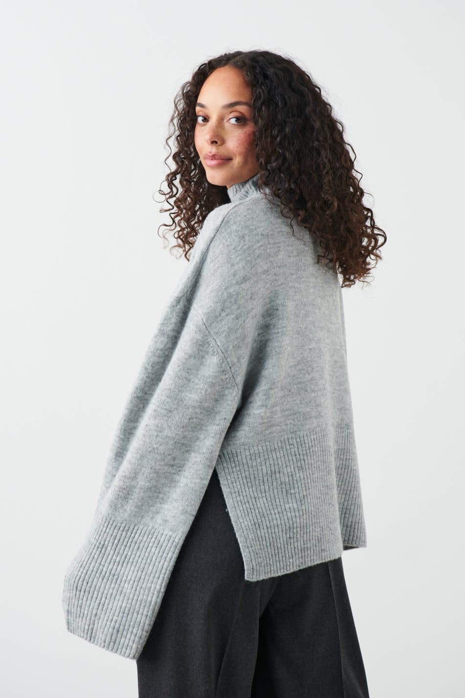 Turtleneck knit sweater