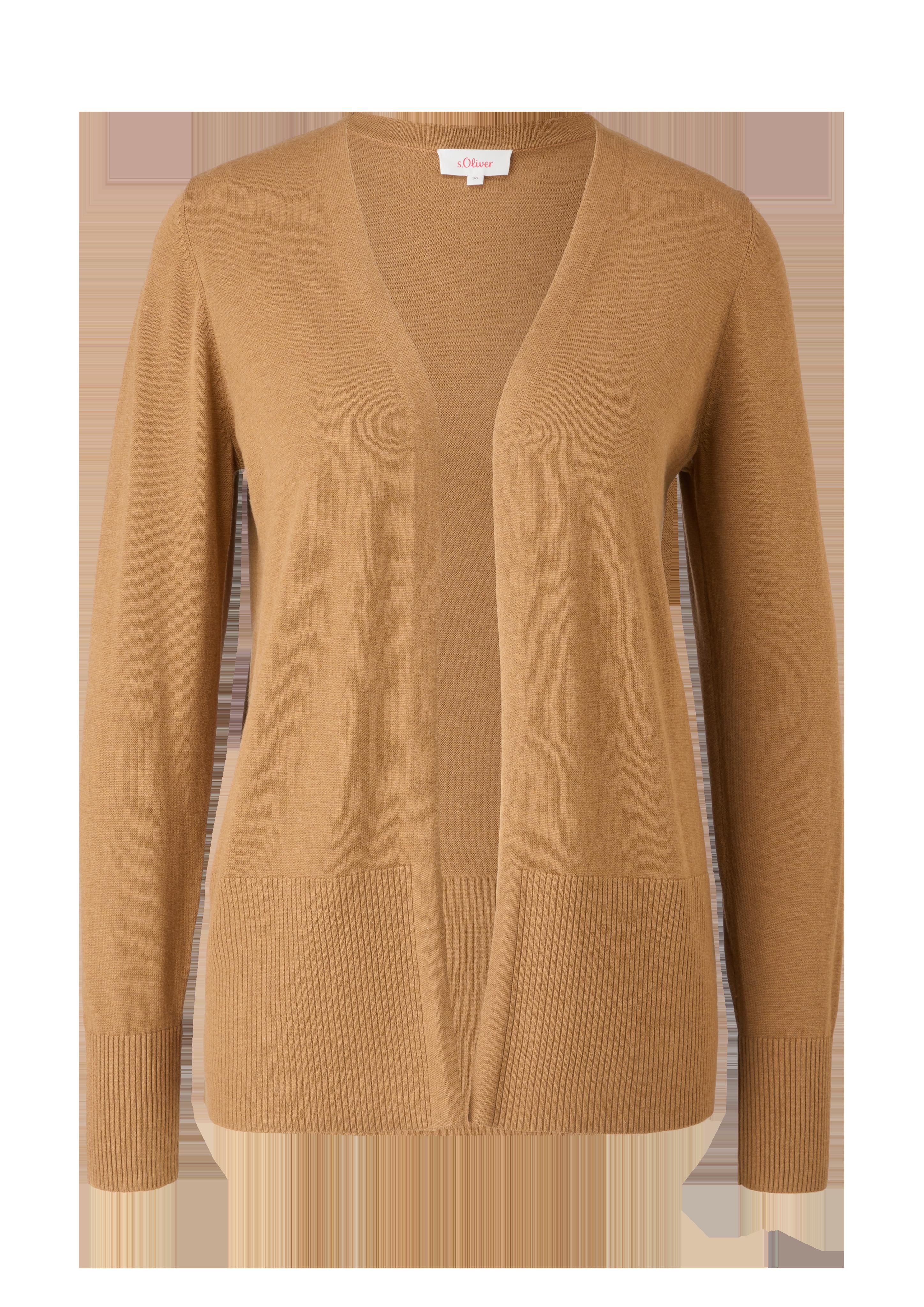Feinstrickcardigan aus Viskosemix  2121134-8469