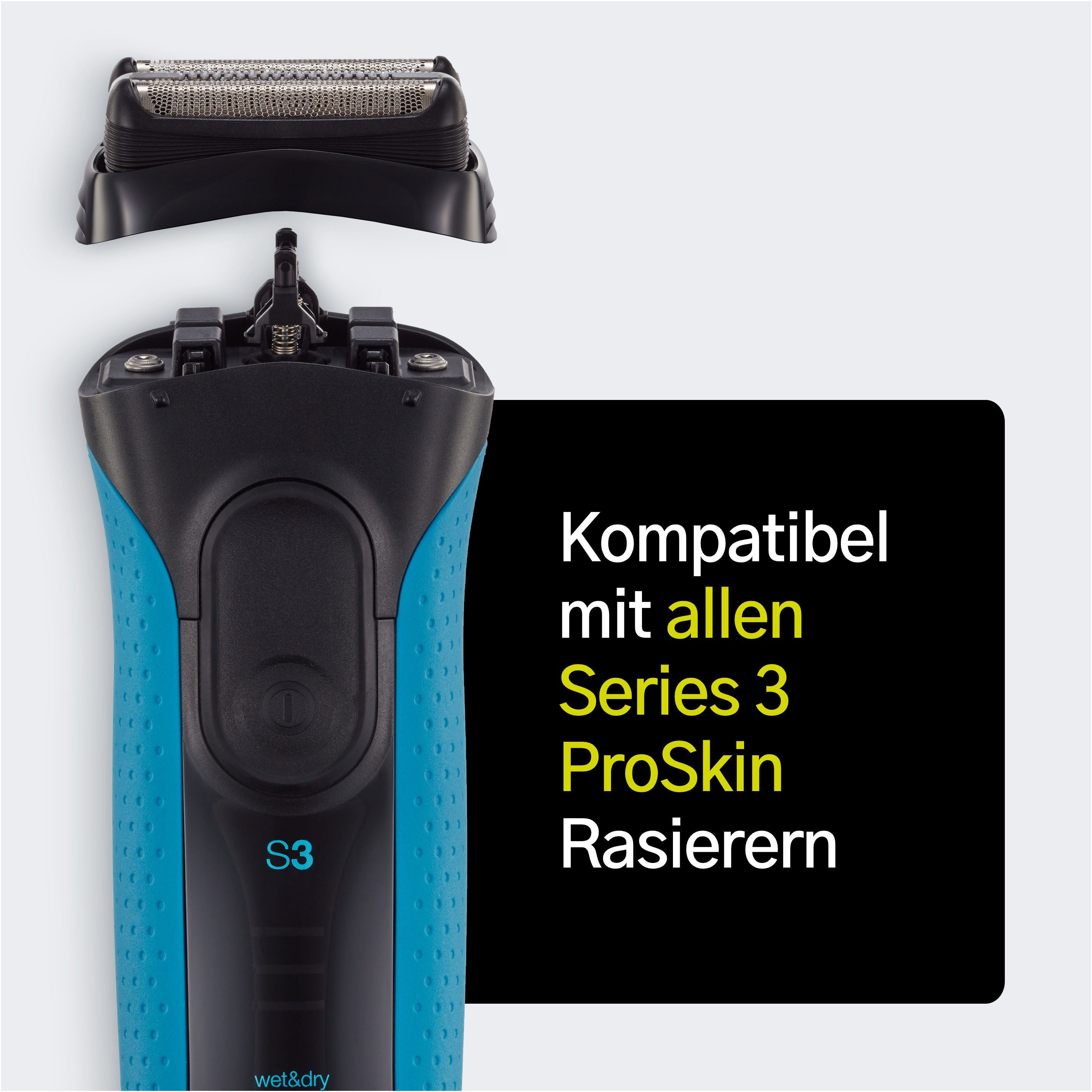 Braun Ersatzscherteil Series 3 32, kompatibel mit Series 3 Rasierern