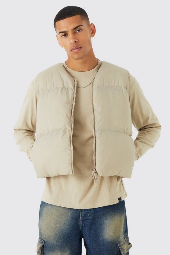 Gläzende gesteppte Nylon-Weste