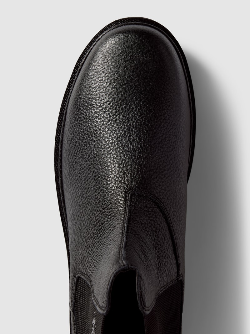 Chelsea Boots mit Logo- und Label-Schriftzug Modell 'EVA' in black