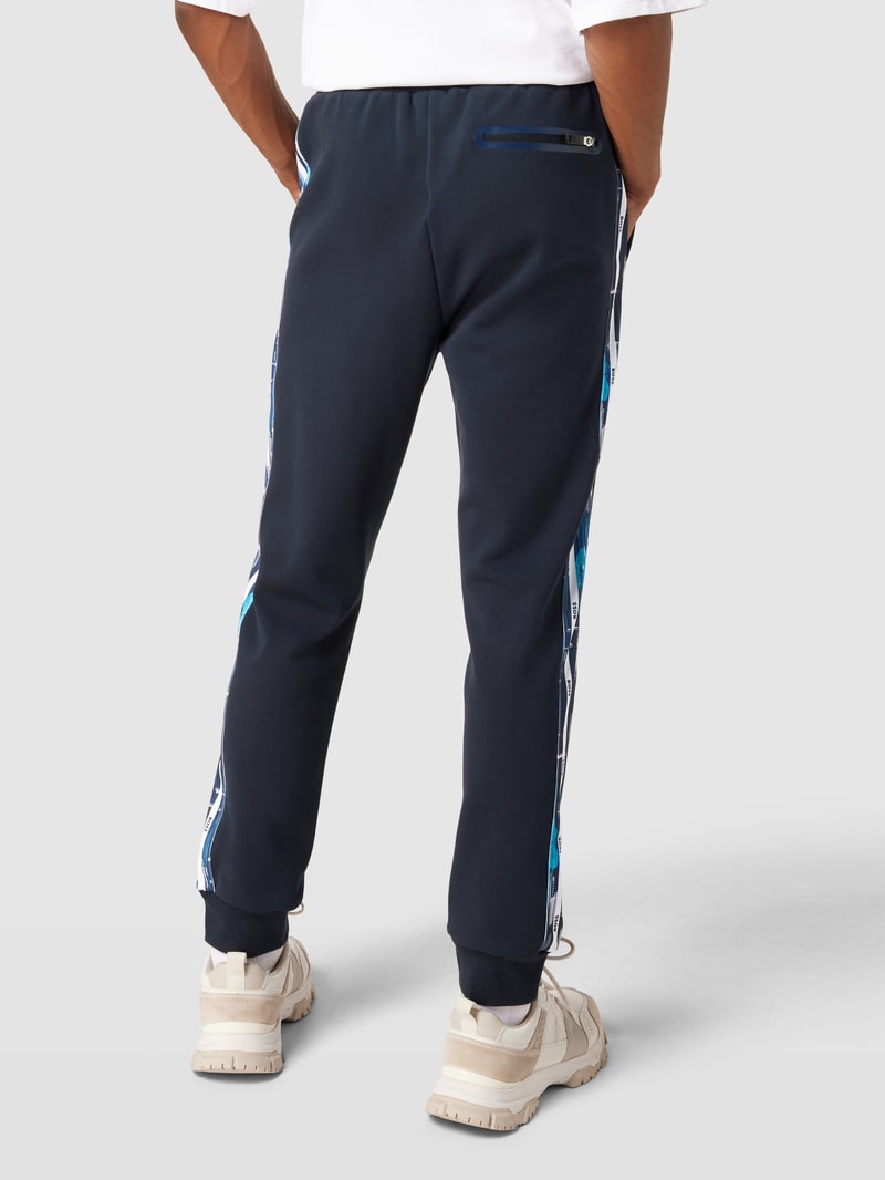 Sweatpants mit Galonstreifen Modell 'Hurley' in dunkelblau