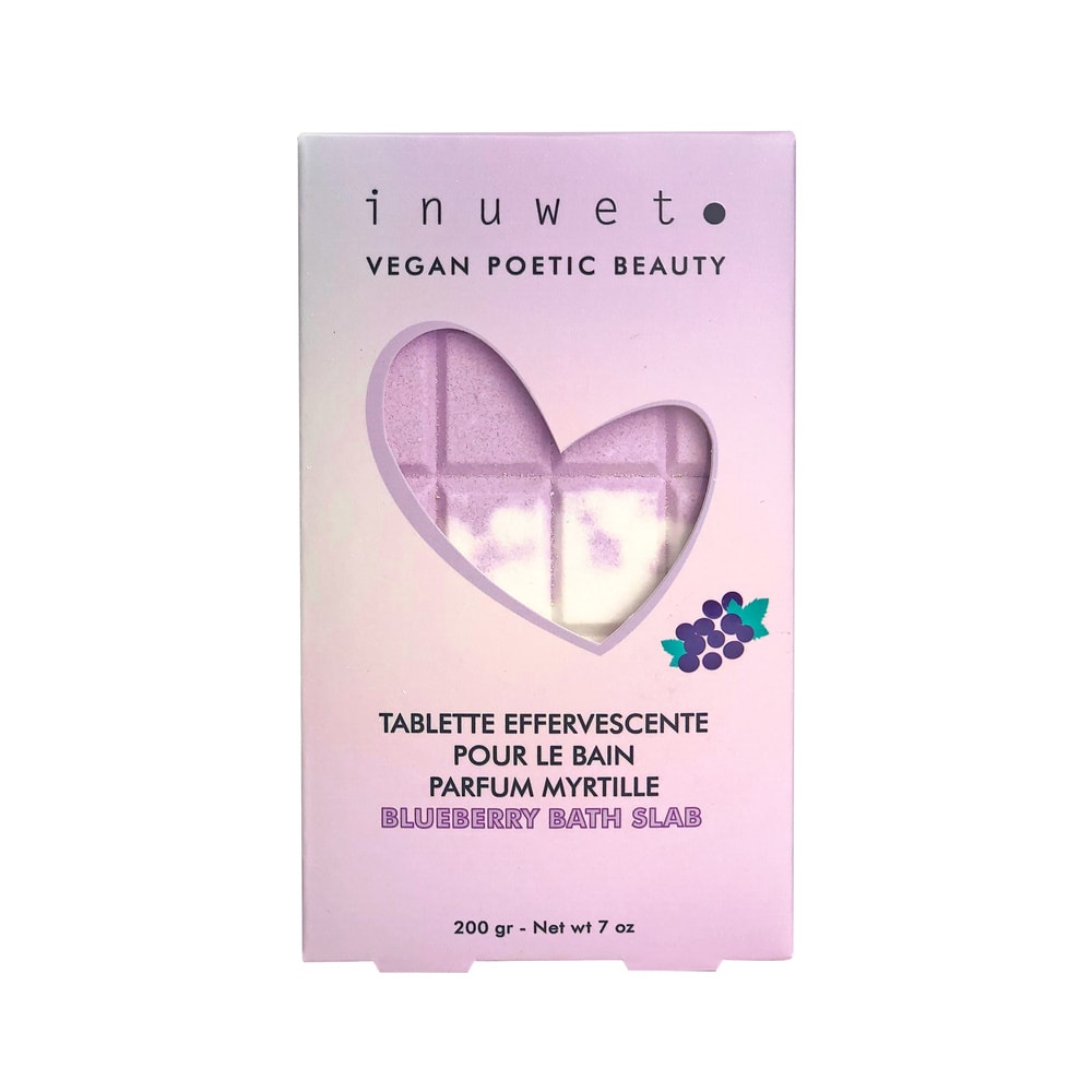 Inuwet Tablette de Bain Effervescente - ParfumMyrtille 200g Bain