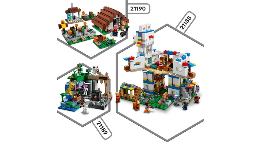 LEGO Minecraft 21189 Das Skelettverlies, Höhle, Spielzeug Set mit Figuren
