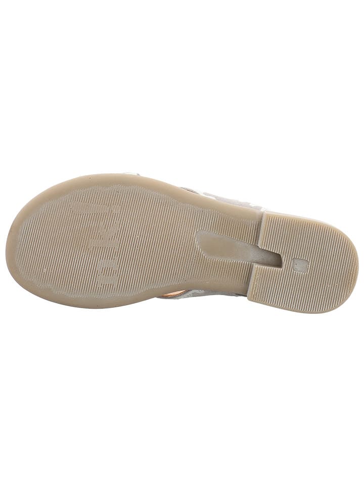Think! Leder-Sandalen in Grau günstig kaufen