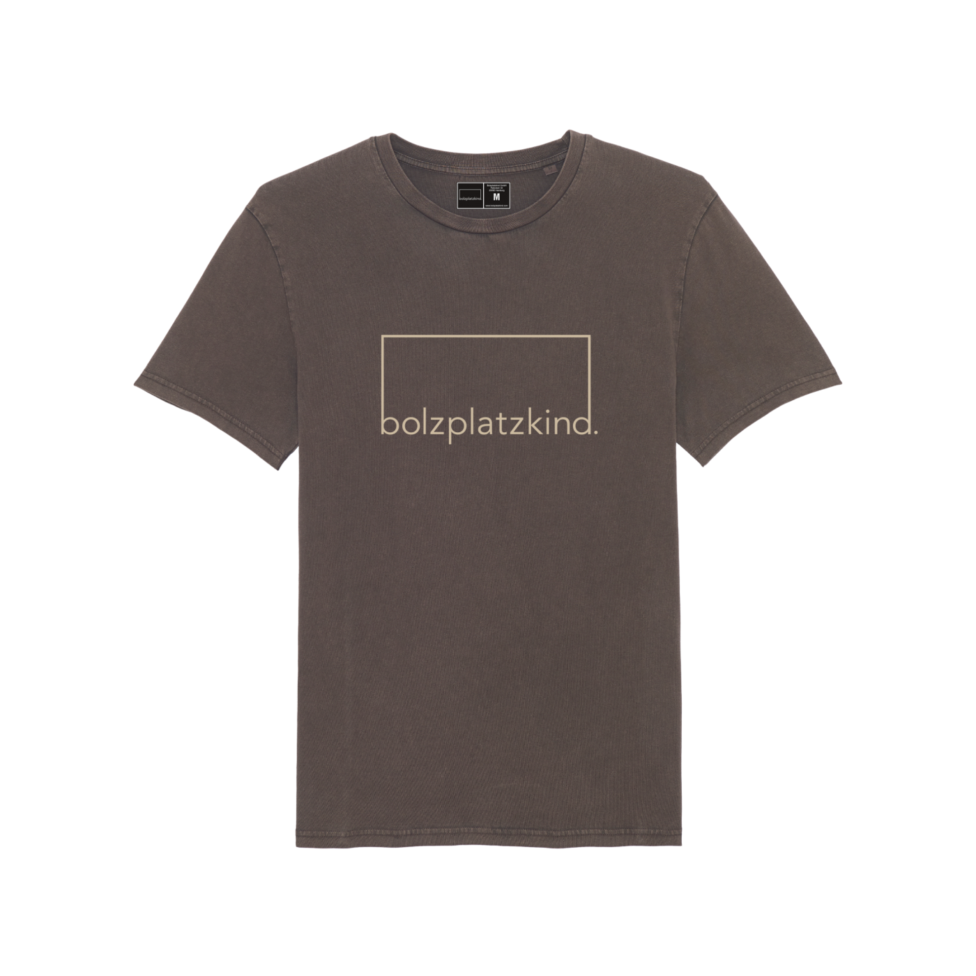Bolzplatzkind "Vintage" T-Shirt Braun
