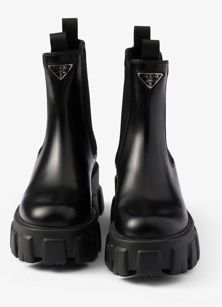 Prada  Monolith chelsea boot van leer