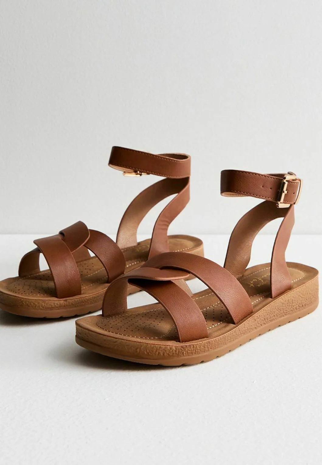 New Look Wide Fit 2 PART COMFORT - Sandalias de cuña