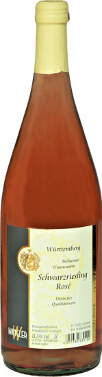 2022 Württemberg Schwarzriesling Rosé halbtrocken 1,0 L - Weinkellerei Wangler
