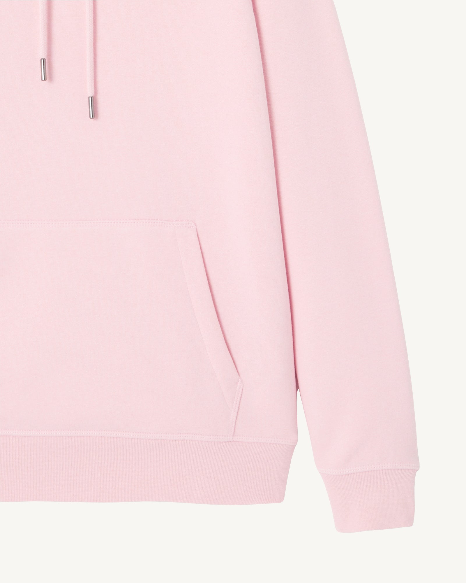 Sweat à capuche en coton biologique Rose pêche Livia
