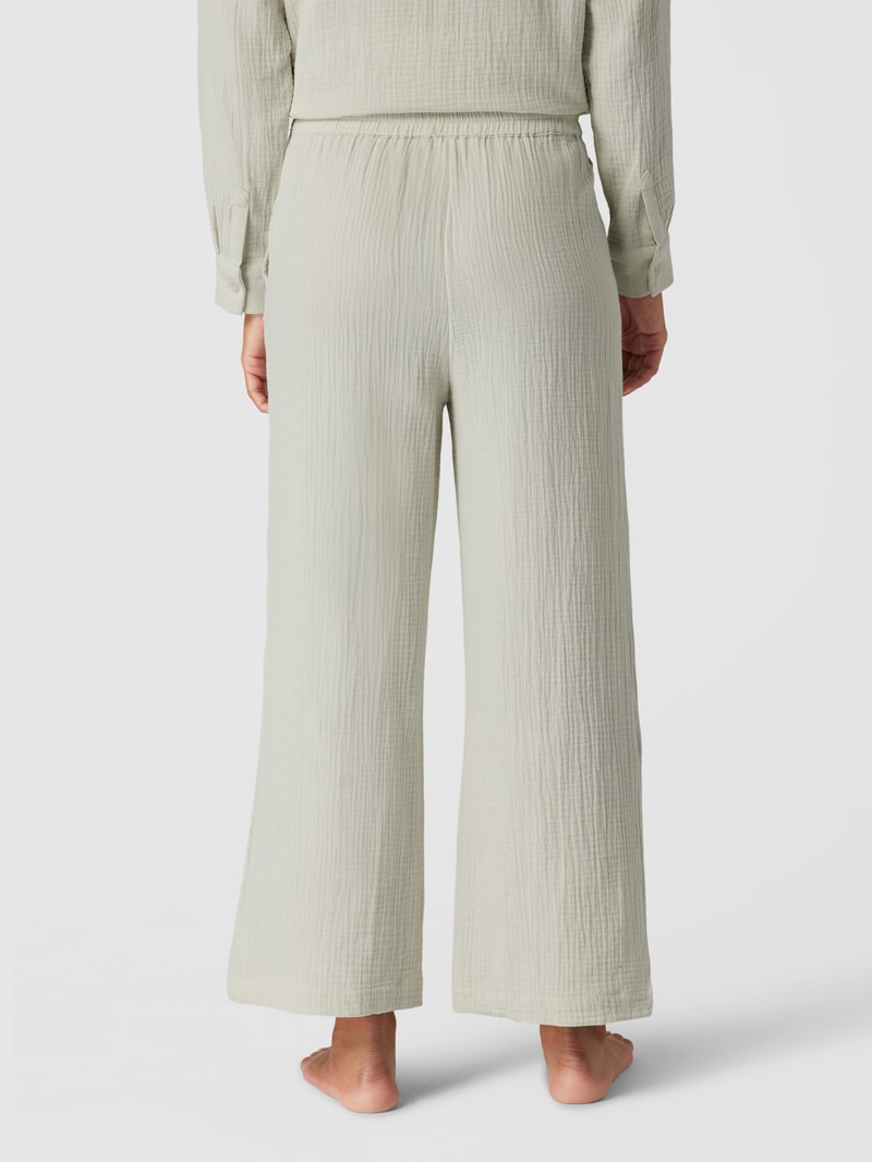 Pyjama-Hose mit Strukturmuster in hellgrau