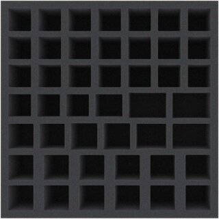 Feldherr 285 mm x 285 mm x 65 mm Schaumstoffeinlage für Brettspiele - 45 Fächer