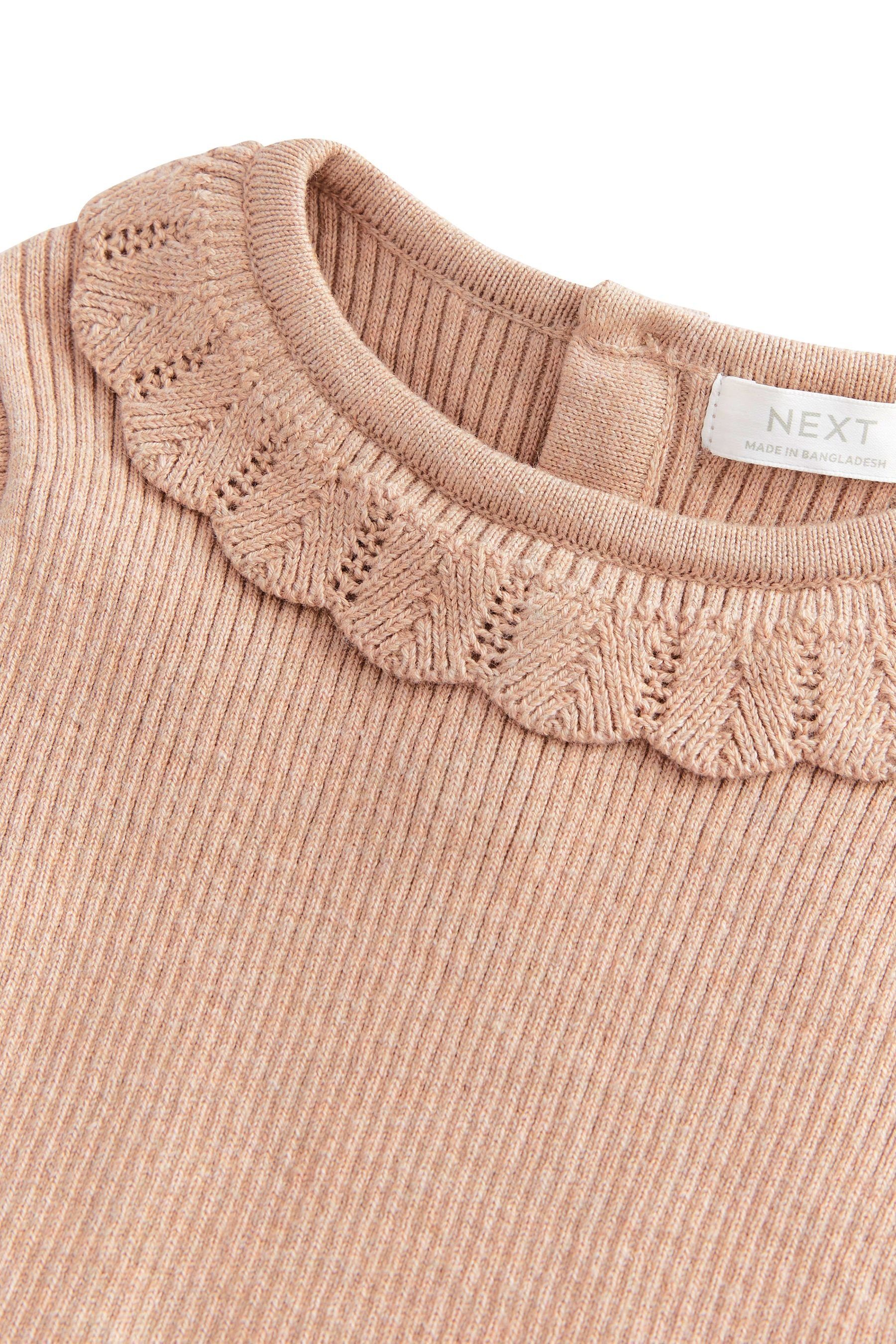Next Rundhalspullover Pullover mit Rüschenkragen (1-tlg)
