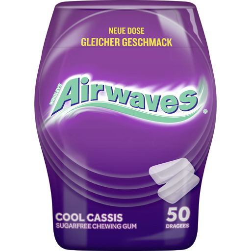 AIRWAVES Kaugummi Cool Cassis zuckerfrei  50 St  Dragees