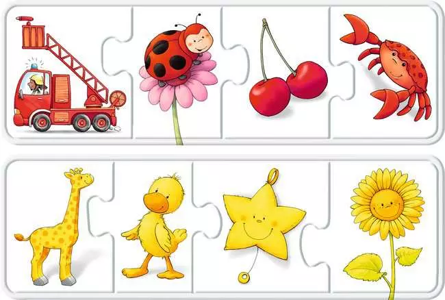 Kinderpuzzle ab 2 Jahren - Alle meine Farben - 4 Teile