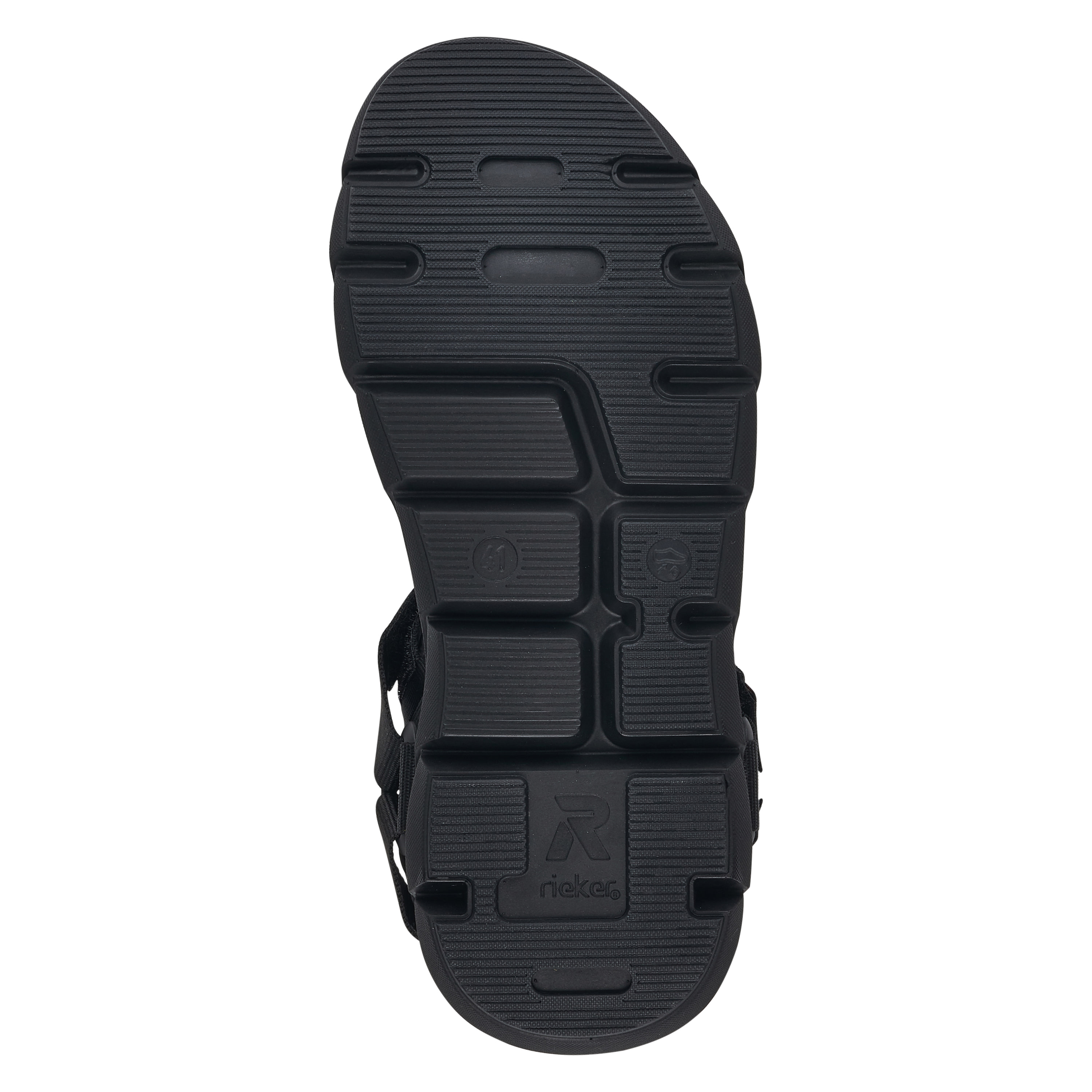 Rieker Herren Trekkingsandalen deep black