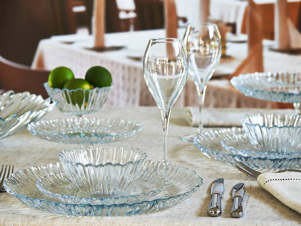 Pasabahce Kuchenplatte Aurora PB-10499 Serviceplatte 31,5cm Servierteller Kuchenplatte aus Glas, (1-tlg)