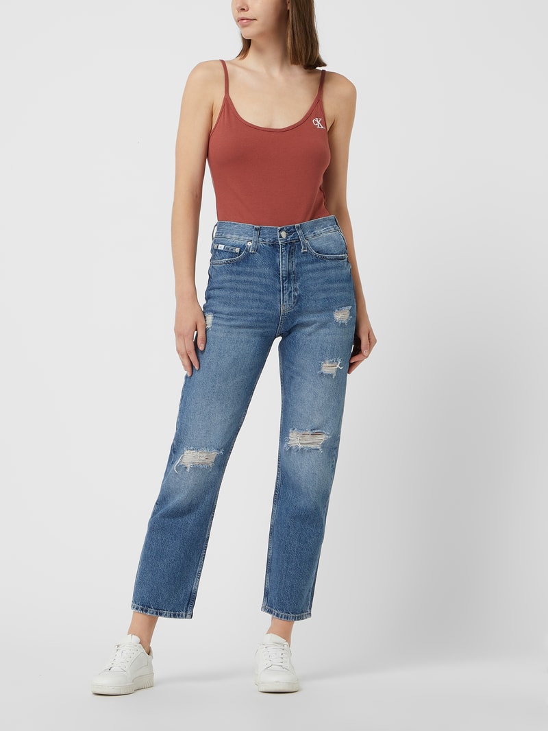 Body mit Logo-Print  in terrakotta