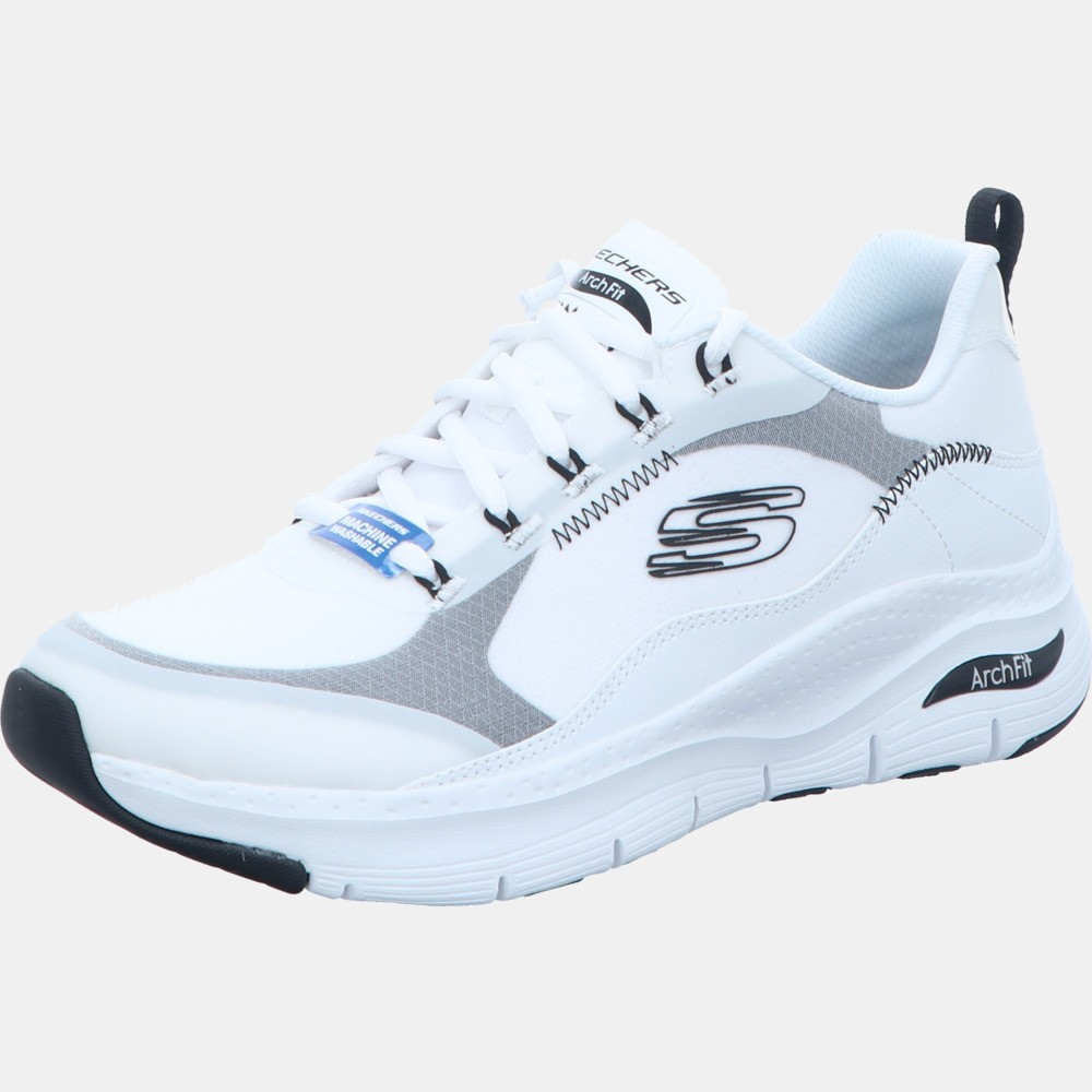 SKECHERS Freizeit Schnürer weiss ARCH FIT