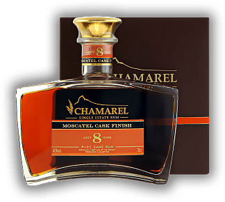 Chamarel X.O. Moscatel Cask Finish 8 Years Chamarel X.O. Moscatel Cask Finish 8 Years Single Barrel - Limited Edition. Alter 8 J. - 0,7	 Liter - Vol 45%