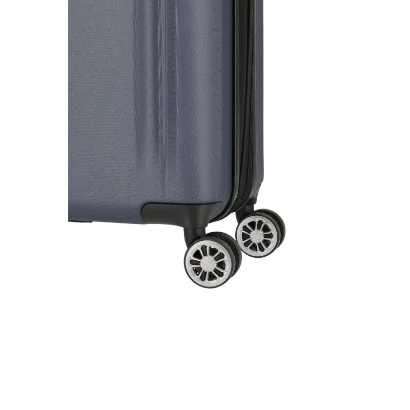 Travelite CITY Trolley S (55cm) mit 4 Rollen (erweiterbar) - Marine