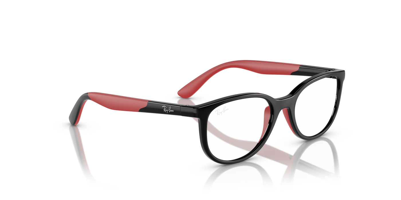 RB1622 OPTICS KIDS BIO-BASED - Negru lucios pe roșu