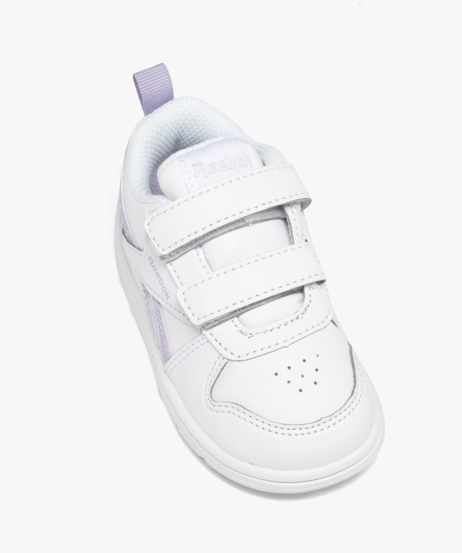 Baskets bébé fille à scratch - Reebok blanc | GEMO