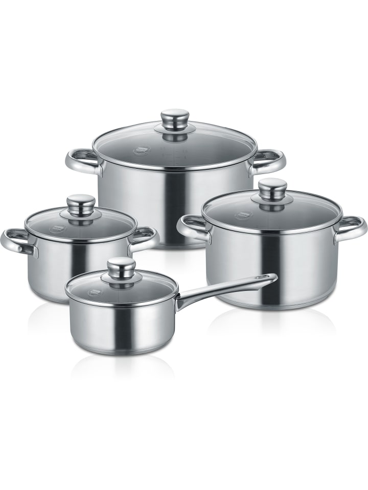 Berndes Kochtopfset 4-teilig  cm, Edelstahl - New Roma in poliert günstig kaufen onesize