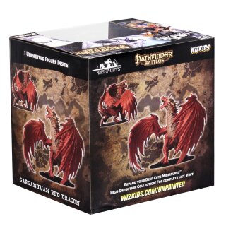 Gargantuan Red Dragon: Wizkids Deep Cuts Unpainted Minis