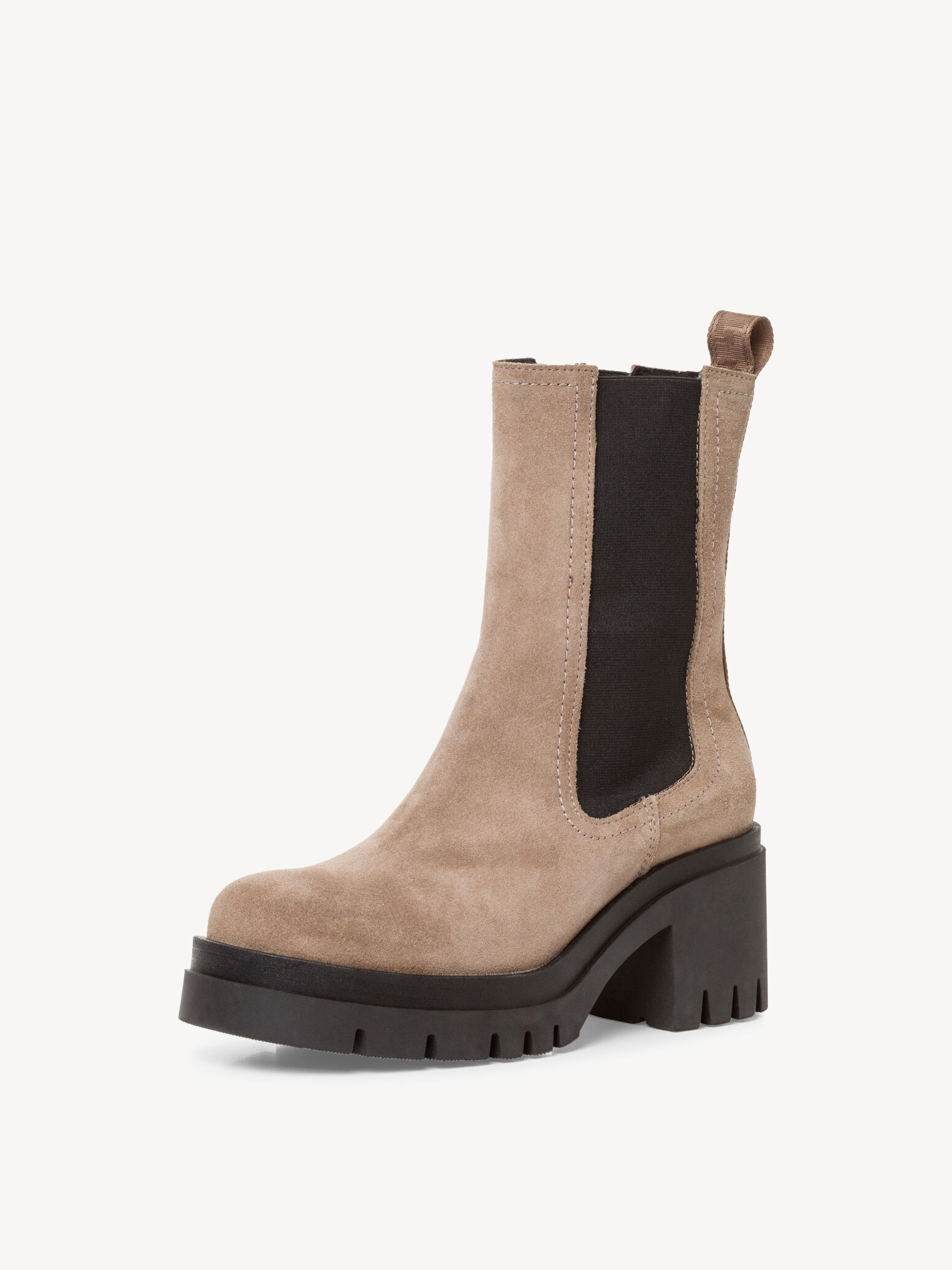 Bottine Chelsea en cuir - marron