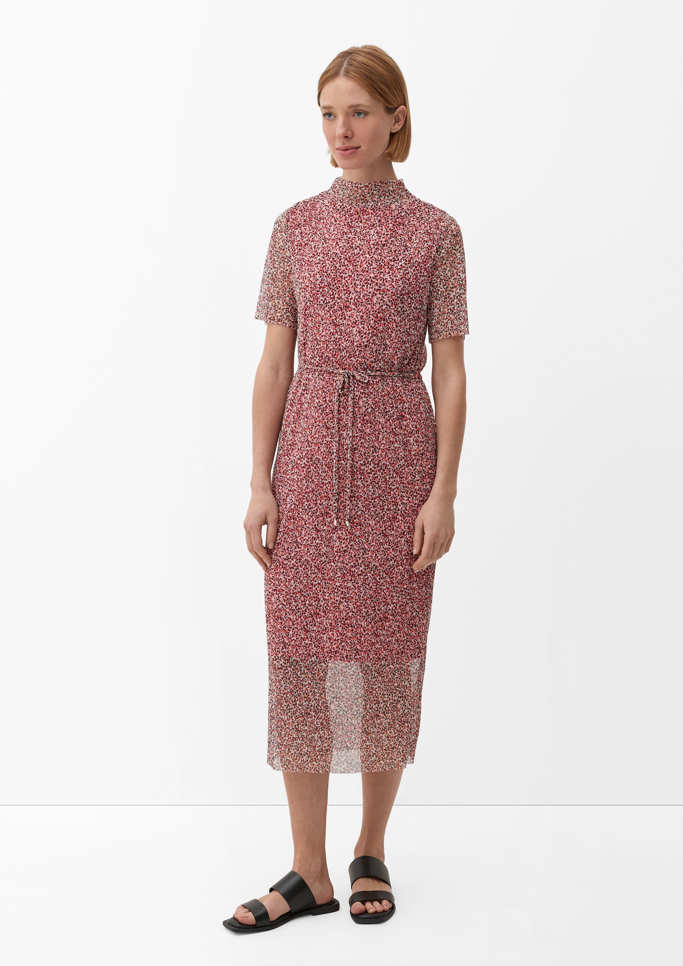 Mesh-Kleid mit Plisseefalten  2129973-45A5