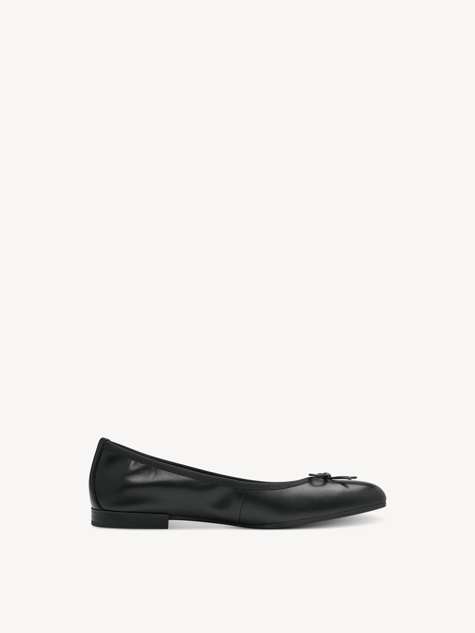 Ballerine en cuir - noir