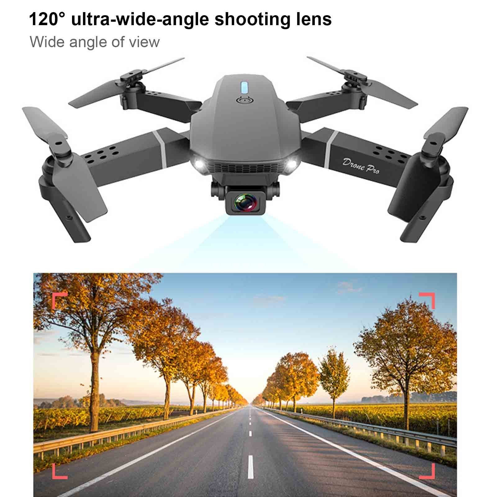 farfi Faltbare stabile Flugkamera mit Fernbedienung, 4K-Dual-Kamera-Drohne Spielzeug-Drohne (4K, Dual-Kameras,Anti-Interferenz-Technologie,WIFI FPV-Funktion)