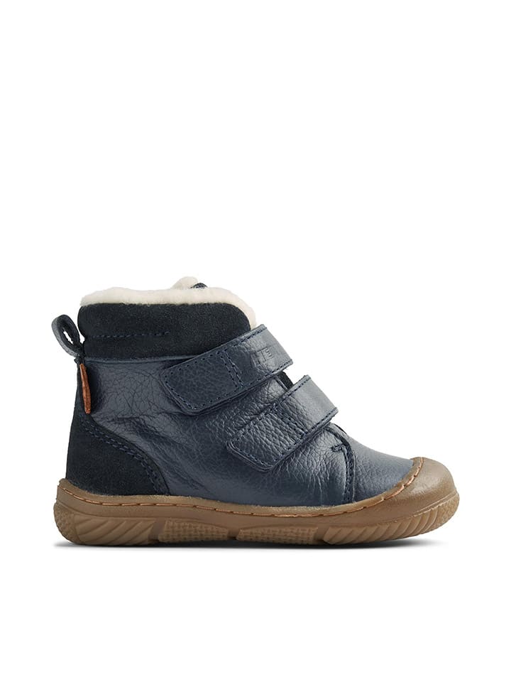Wheat Leder-Winterboots in Dunkelblau günstig kaufen