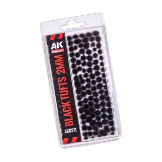 AK Fantasy Tufts - Black (2mm)
