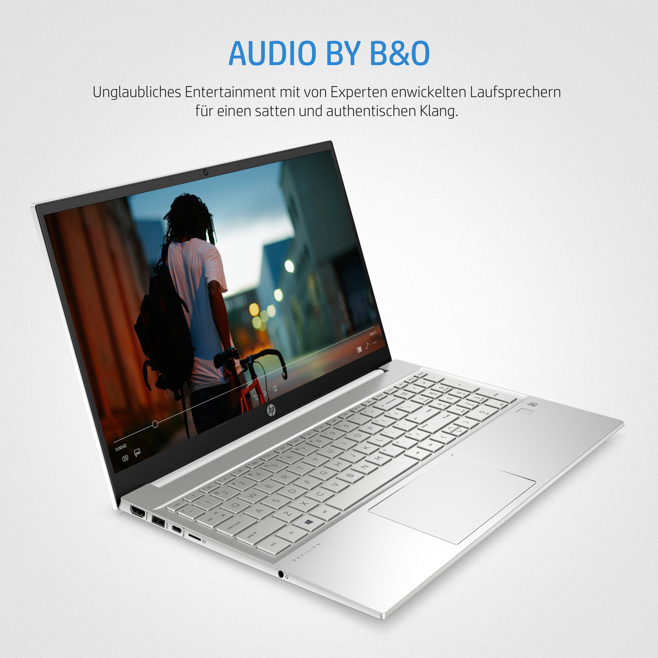 HP Pavilion 15-eg3057ng Notebook (39,6 cm/15,6 Zoll, Intel Core i5 1335U, GeForce MX550, 512 GB SSD)