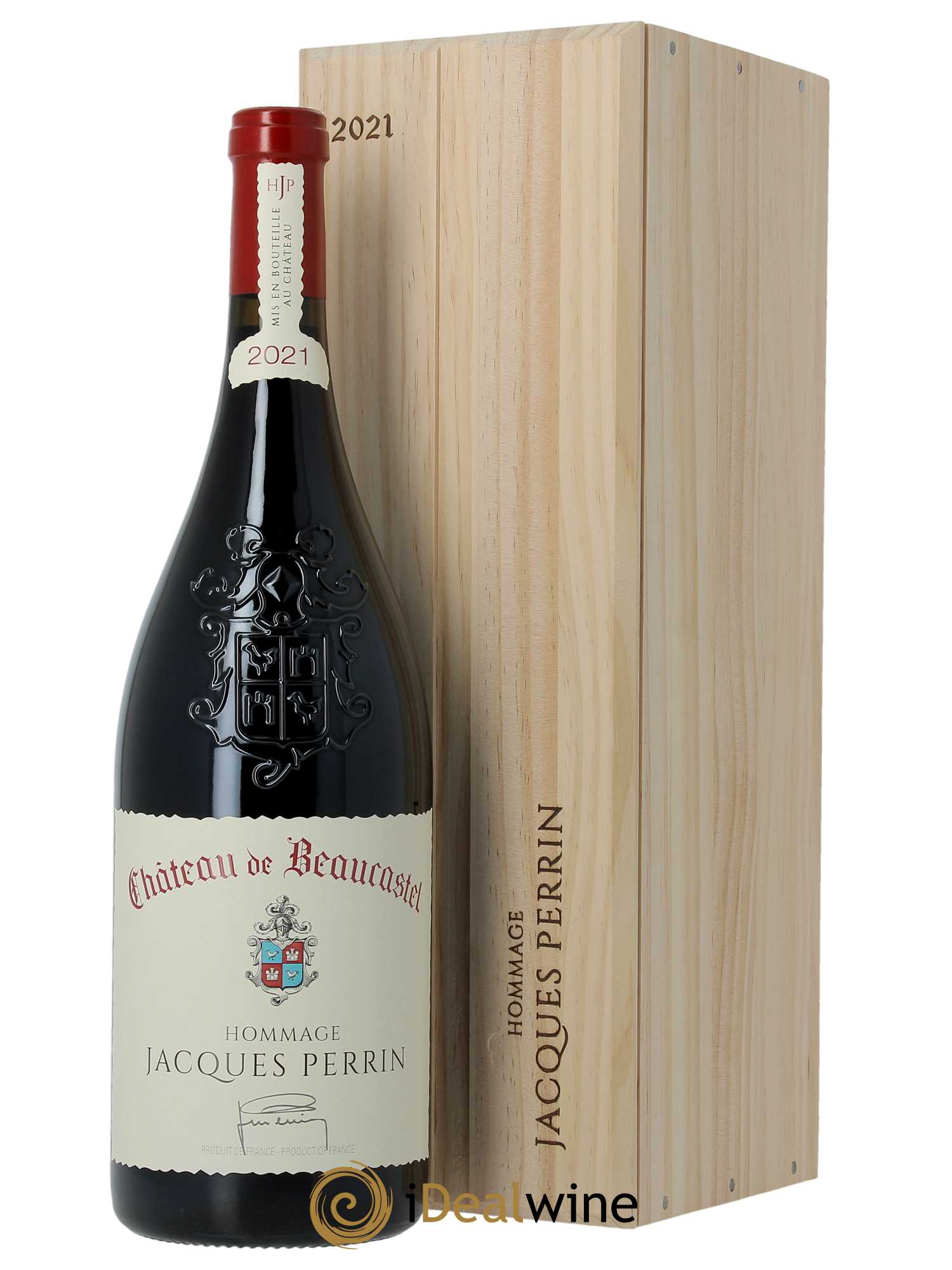Châteauneuf-du-Pape Château de Château de Beaucastel Hommage à Jacques Perrin Famille Perrin  2021 - Lot de 1 Magnum