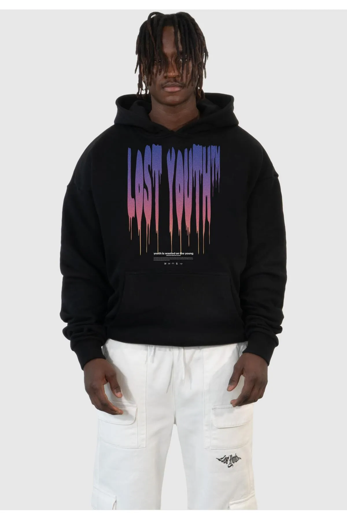 Lost Youth  Sweatshirt - Schwarz - Oversized