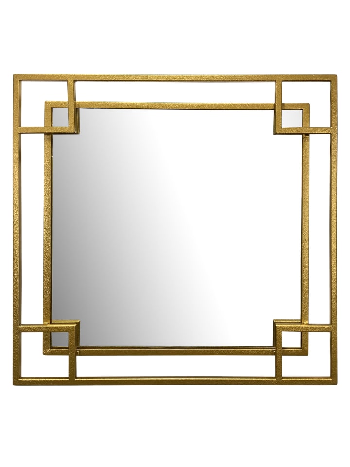 KADIMA DESIGN Wandspiegel 80x80 cm Metall Design Hängespiegel , Eisen günstig kaufen 60 x 60 cm
