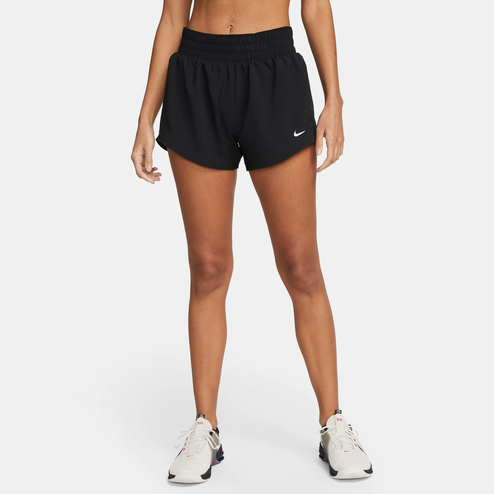 Dri-Fit One Mid Rise 3in Shorts Damen - Schwarz
